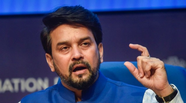 Union Minister for Information and Broadcasting Anurag Singh Thakur. (PTI, file)