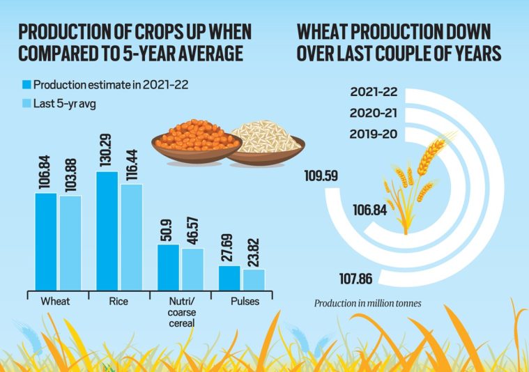 Wheat production down, but many crops set for record Business News