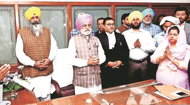 Punjab has seven private sugar mills, including Rana Sugars at Buttar Siviyan in Baba Bakala, the one associated with former Congress minister Rana Gurjit Singh (fifth from left). (File Photo)