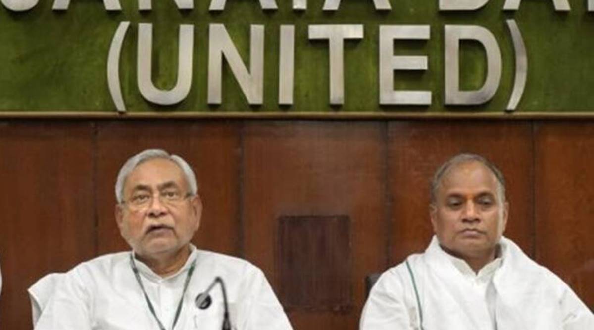 RCP Singh (right) with Bihar CM Nitish Kumar. (File photo)