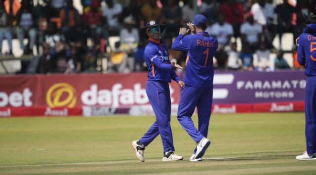 Rahul promoted himself at the top of the batting order to open the India innings with Shikhar Dhawan but was out for 1 in the second over of the run chase. (Twitter/BCCI)