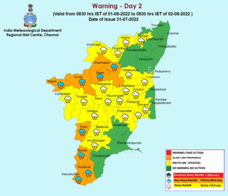 Tamil Nadu Weather Forecast Imd Predicts Heavy Rainfall In Parts Of Tamil Nadu 5588