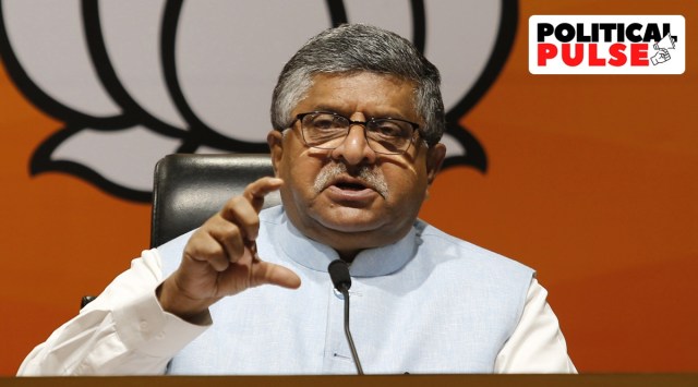 Former Union Law Minister and the BJP’s Patna Saheb MP Ravi Shankar Prasad. (Express photo by Anil Sharma)
