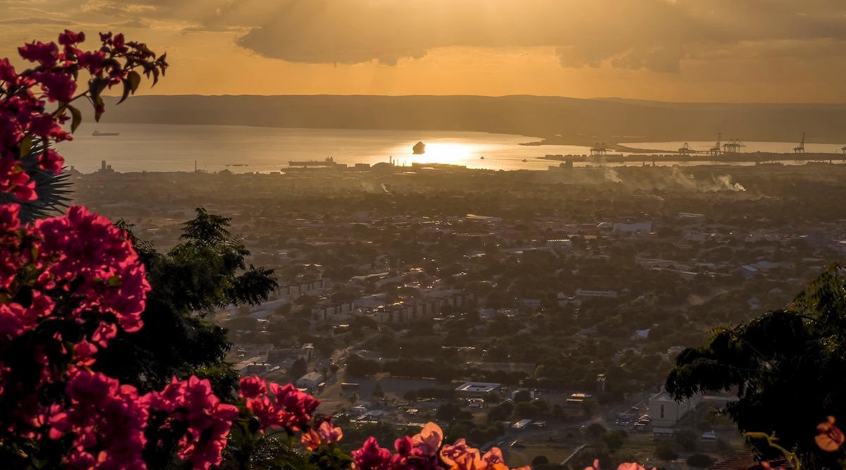 A view of downtown Kingston, Jamaica, on Dec. 9, 2021. (Ashley Gilbertson/The New York Times)