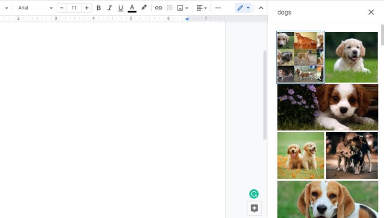 Search Images on Google from Docs