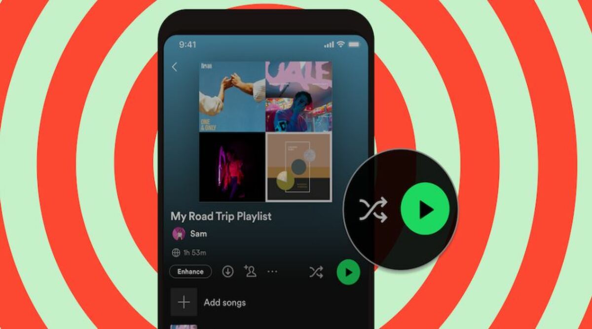 Spotify finally adds shuffle and play buttons to playlists and albums