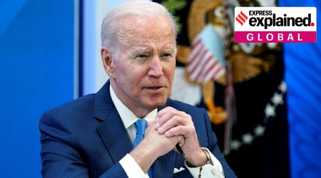 US President Joe Biden speaks in the South Court Auditorium on the White House complex in Washington. (AP, file)