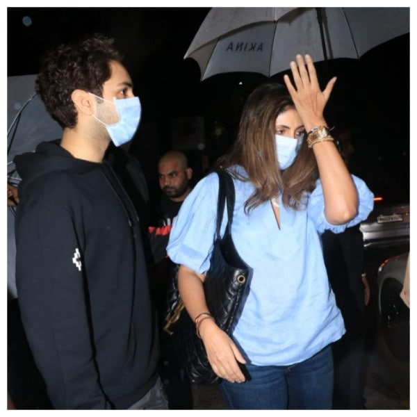 Agastya Nanda and Shweta Bachchan Nanda.