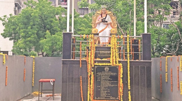 The statue was inaugurated by Chief Minister Bhupendra Patel in Vatva area on August 21. (Express photo)