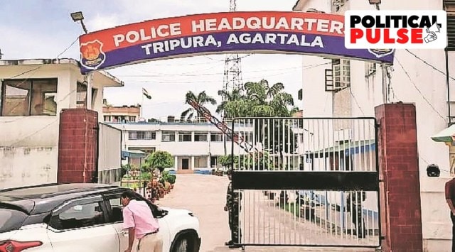 Police have given different accounts on the recovered files after the theft from the highly secure building in Agartala. (Express Photo)
