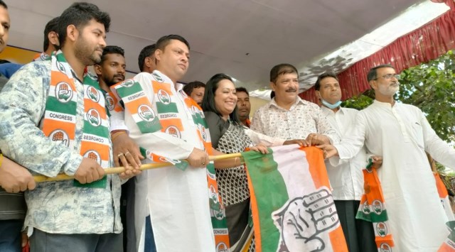 Explaining his decision to return to the Congress, Chakraborty said the party led by Rahul Gandhi and Priyanka Gandhi was the largest platform opposing the BJP. (Express photo)