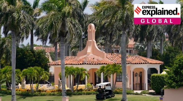 Donald Trump, Trump raids, Mar-a-Lago, Trump Mar-a-Lago estate, Mar-a-Lago raids, Trump re-election, Trump fraud, Trump cases, Indian Express