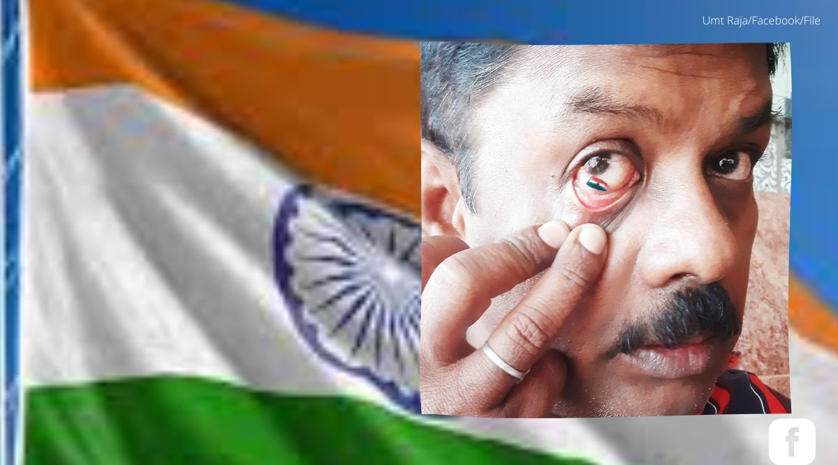 Tamil Nadu miniature artist places Tricolour in his eye ahead of  Independence Day | Trending News,The Indian Express