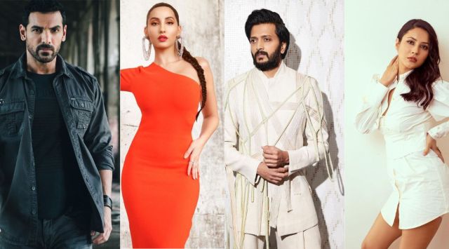 John Abraham, Riteish Deshmukh, Nora Fatehi, and Shehnaaz Gill to star in Sajid Khan’s next directorial. (Photo: John Abraham, Riteish Deshmukh, Nora Fatehi, and Shehnaaz Gill /Instagram)