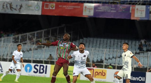 RUFC took advantage and forayed forward with Lalremsanga Fanai taking advantage of a melee inside the box to slot home. (Durand Cup / Twitter)
