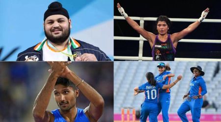 Gurdeep Singh, Nikhat Zareen, Tejaswin Shankar  and Indian cricket team. 