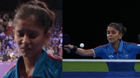 Sreeja Akula suffered a heartbreaking loss at the Commonwealth Games. (Source: Screengrab/AP)

