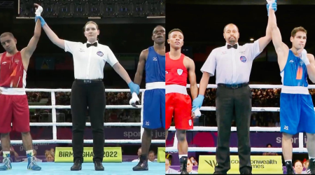 left side amit pagheal and right side Mohammed Hussamuddin Credit ( twitter ) 