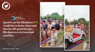 Dog, farewell, superannuation, Chennai airport, K9, Twitter, viral video, Indian Express