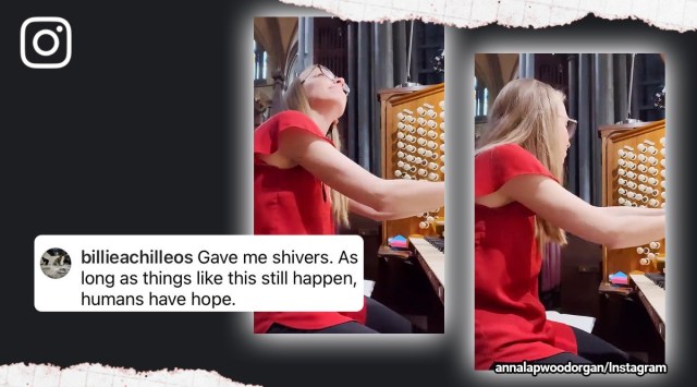 Stranger, woman, singing, recital, church, Salisbury Cathedral, UK, Indian Express