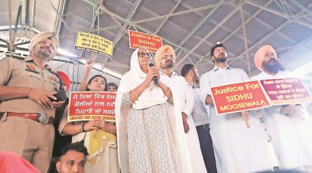 Addressing the gathering, Balkaur Singh said, “Gangsters like Goldy Brar should be brought back to India and punished. Entire conspiracy behind the murder of my son still needs to be exposed."
