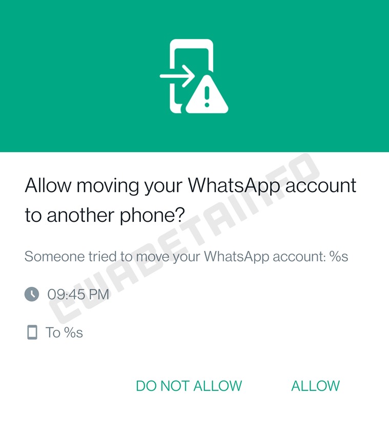 WhatsApp Login Approval feature