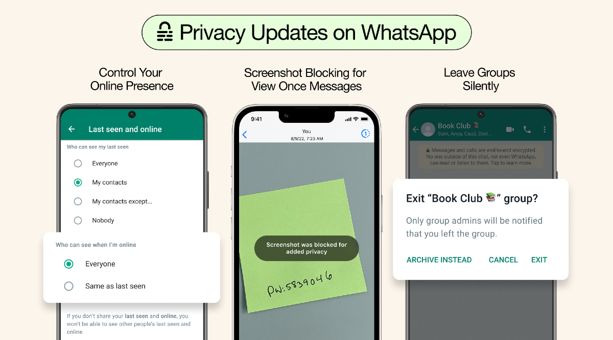 WhatsApp new privacy features: Hide 'Online' status, block 'view ...