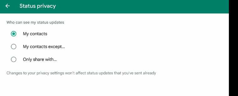WhatsApp Privacy Settings