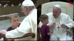 Pope Francis, little boy crashes Pope Francis weekly audience, boy enters Pope Francis general audience, Pope Francis video, indian express