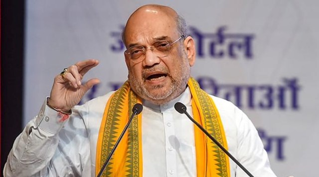 Union Minister of Home Affairs and Co-operation Amit Shah speaks during the launch of the onboarding of cooperatives on the Government e Marketplace (GeM) portal, in New Delhi, Tuesday, Aug 9, 2022. (PTI Photo/Arun Sharma) 