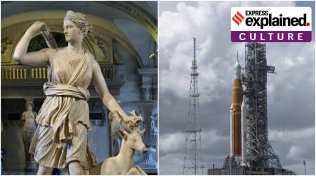 A sculptor of Artemis; NASA's Space Launch System (SLS) rocket atop the mobile launcher, Tuesday, Aug. 30, 2022. (Wikimedia, AP Photos)