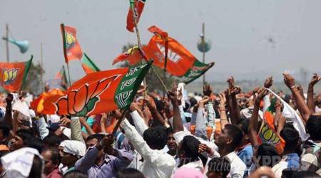Bharatiya Janata Yuva Morcha, BJP, har ghar tiranga, indian flag, Gandhinagar latest news, Indian Express