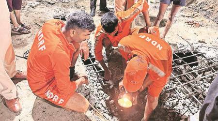 The rescue teams dismantled the entire covered part of the drain near the spot of the incident assuming that the boy might be stuck somewhere in between but did not find him.
(Express)