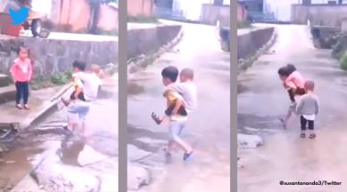 Watch: Video showing a small boy helping his siblings encapsulates ...