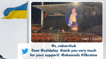 Coldplay and Okean Elzy, Coldplay invites Ukrainian rockstar at latest concert, Coldplay performs with Svyatoslav Vakarchuk, Svyatoslav Slava Vakarchuk, Coldplay expresses support for Ukraine, Ukraine solidarity Coldplay, Indian express