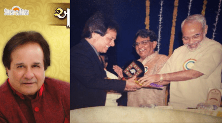 Popular Gujarati ghazal singer Manhar Udhas, BJP party, ghazal singer, Gandhinagar, Gandhinagar latest news, Indian Express