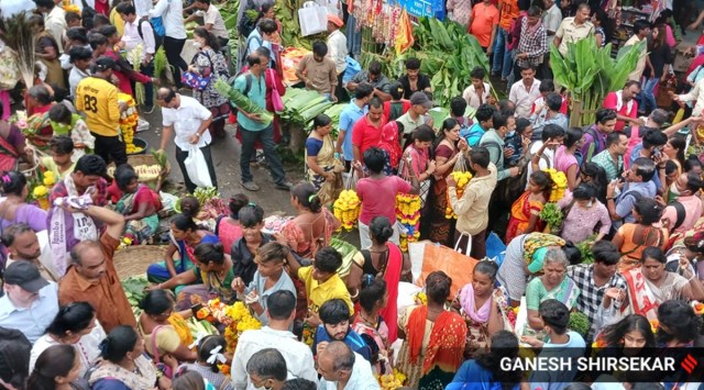Shinde also appealed to the Ganesh mandals to follow the Supreme Court guidelines on noise pollution. (Express photo by Ganesh shirsekar)