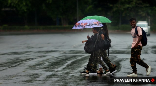 Delhi has also recorded a deficit in rainfall so far this monsoon. The city has recorded 352.4 mm of rainfall, 32% short of the normal of 516.9 mm from June 1 onwards. (Express Photo by Praveen Khanna)