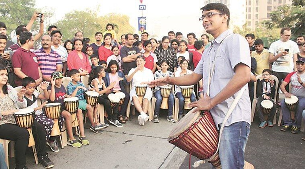 Pune 25th drum circle held in city Pune news