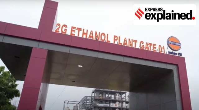 Built by the Indian Oil Corporation at the cost of over Rs 900 crore, the plant, based on indegenous technology, is located close to the Panipat refinery. (Image: Screengrab from video posted by PMO India YouTube channel)