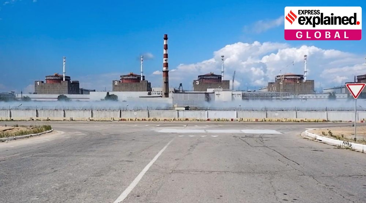  In this handout photo taken from video and released by Russian Defense Ministry Press Service on Aug. 7, 2022, a general view of the Zaporizhzhia Nuclear Power Station in territory under Russian military control, southeastern Ukraine. (Russian Defense Ministry Press Service via AP, File)