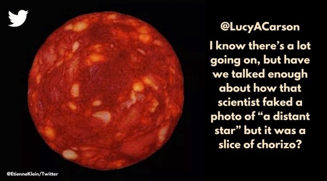 Étienne Klein a french physicist, Proxima Centaura fake image, Viral Proxima Centauri is a sliced chorizo, French scientist pranks netizens with a photograph of sliced chorizo, Indian Express