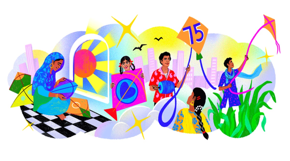 Independence Day 2022: Google Doodle celebrates 75 years of ...