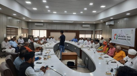 Saleem said there is a national body Dharmik Jan Morcha which does similar work and Gujarat is the eighth state to have created such a body. (Express photo)