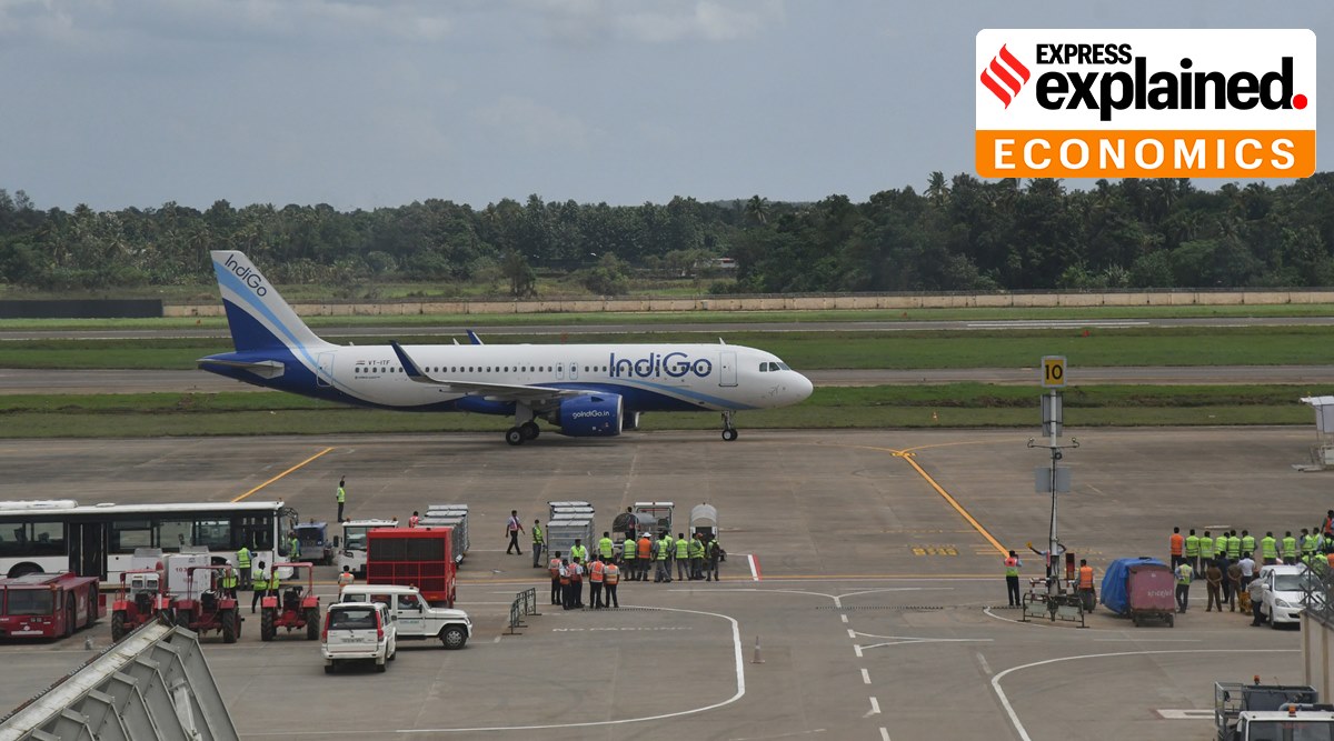 IndiGo, IndiGo news, IndiGo disembarkation process, indigo three doors, Indian Express, Current affairs