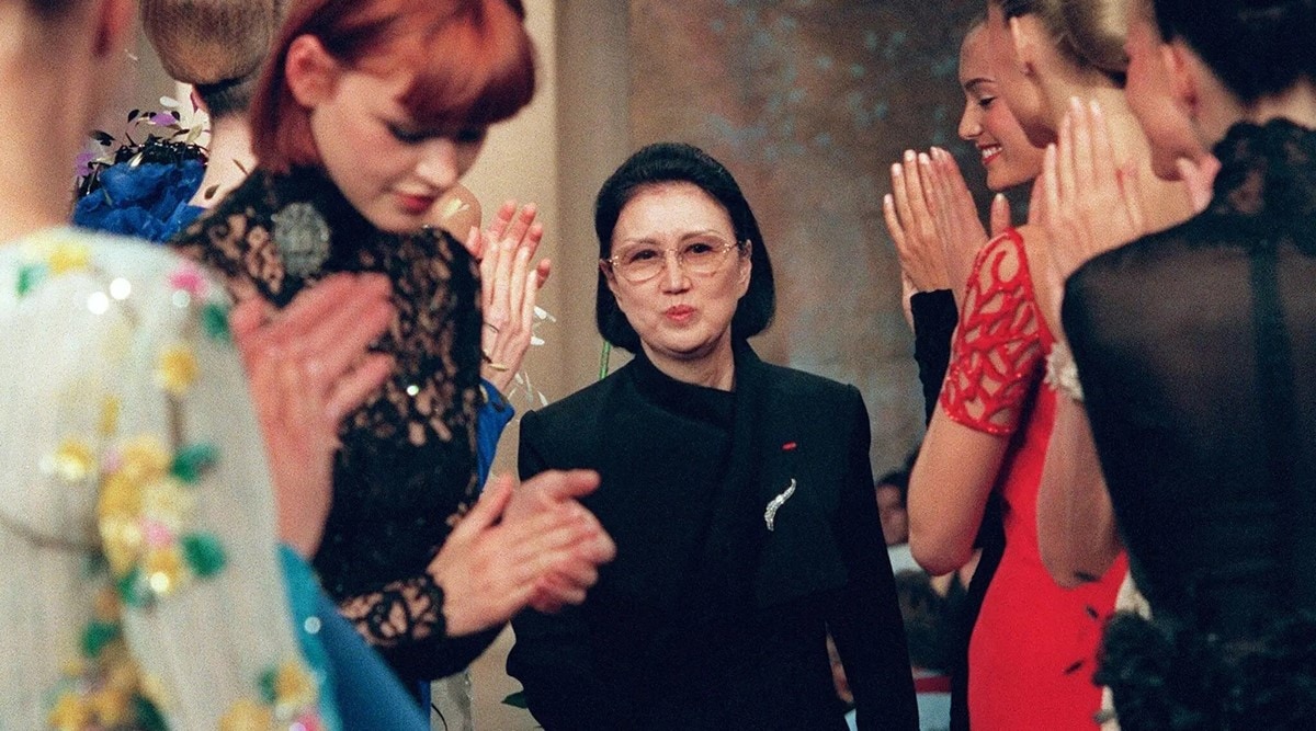 Hanae Mori, Japanese couturier who melded east-west models, dies at 96
