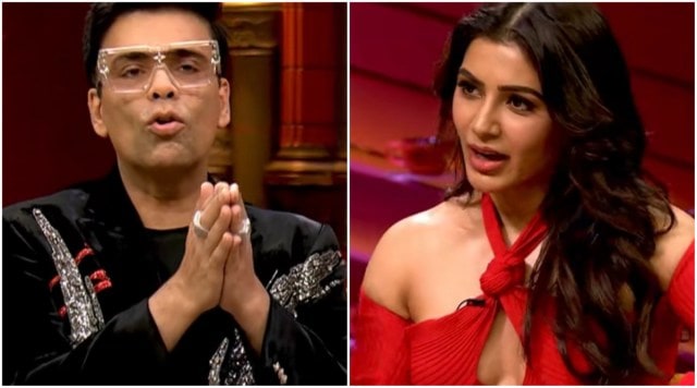 Karan Johar and Samantha Ruth Prabhu on Koffee with Karan.