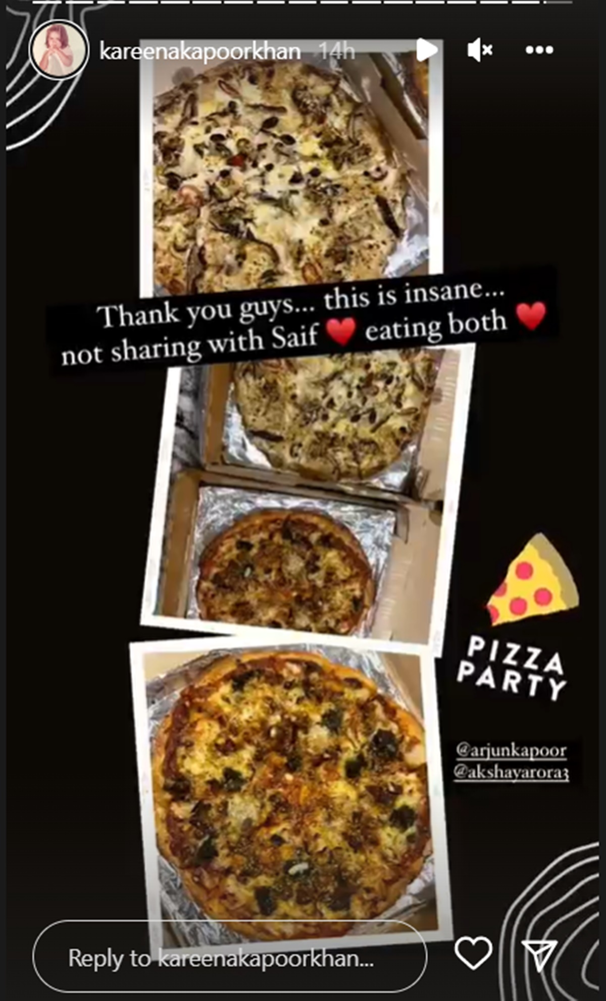 kareena kapoor pizza