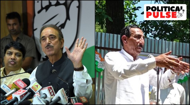 Ghulam Nabi Azad and Haji Abdul Rashid (R) are among those who quit the newly-formed Congress committees. (Express File Photo/Facebook)