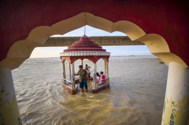 Flooded Ganges in Patna